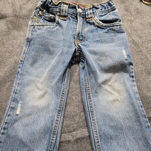 Levi's Kids Jeans Blue Denim Distressed Pockets Button Fly Size Toddler‎